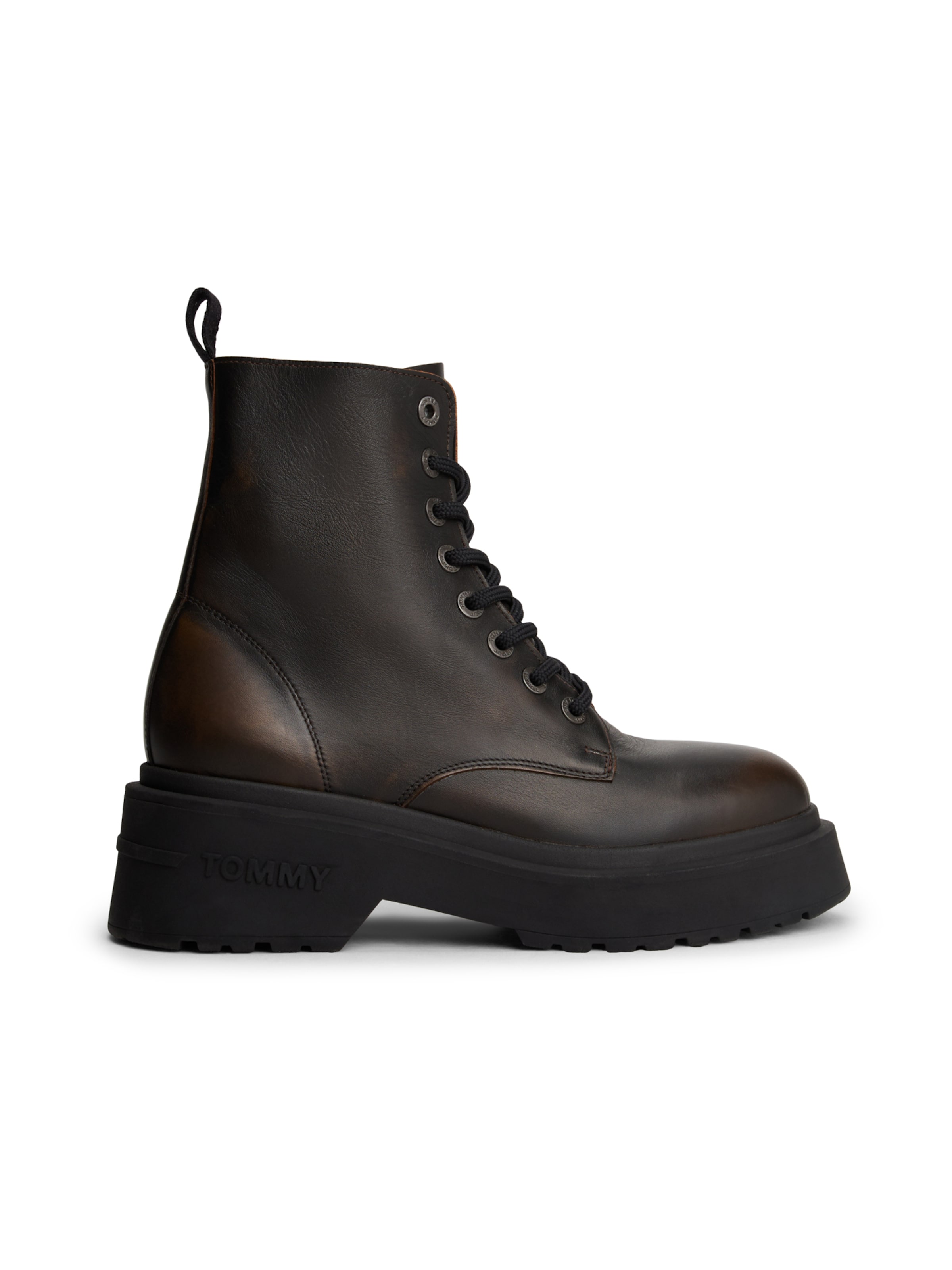 Bottines à lacets Tommy Jeans en marron
