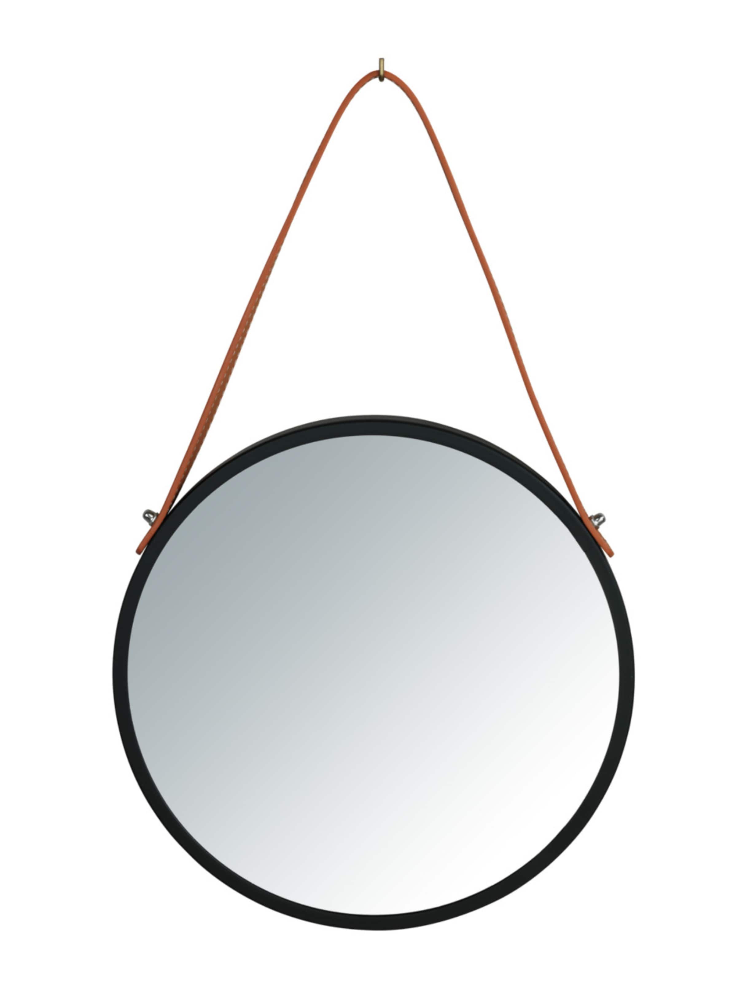Wenko Cosmetic Mirror 'Borrone' in Black: front