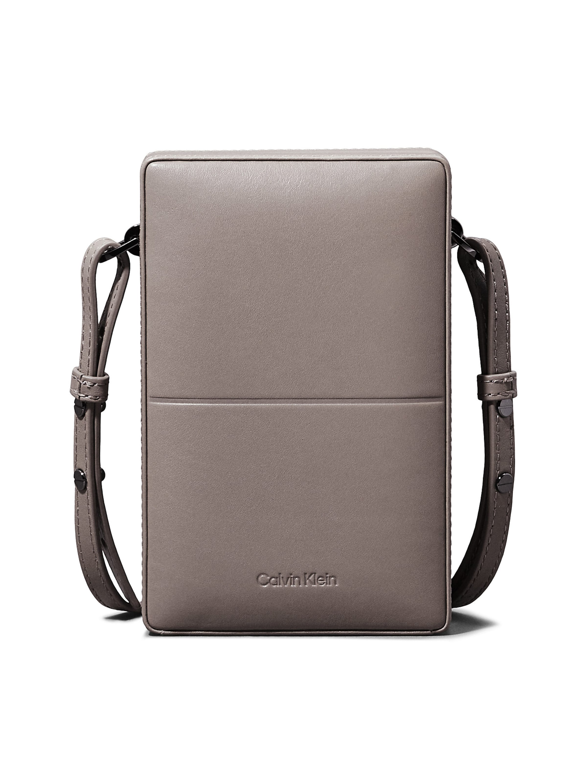 Calvin Klein Schoudertas in Beige: voorkant