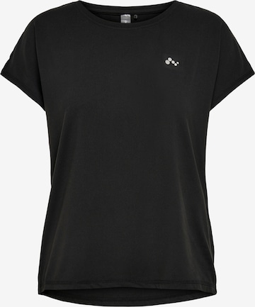ONLY PLAY - Camiseta funcional 'Aubree' en negro: frente