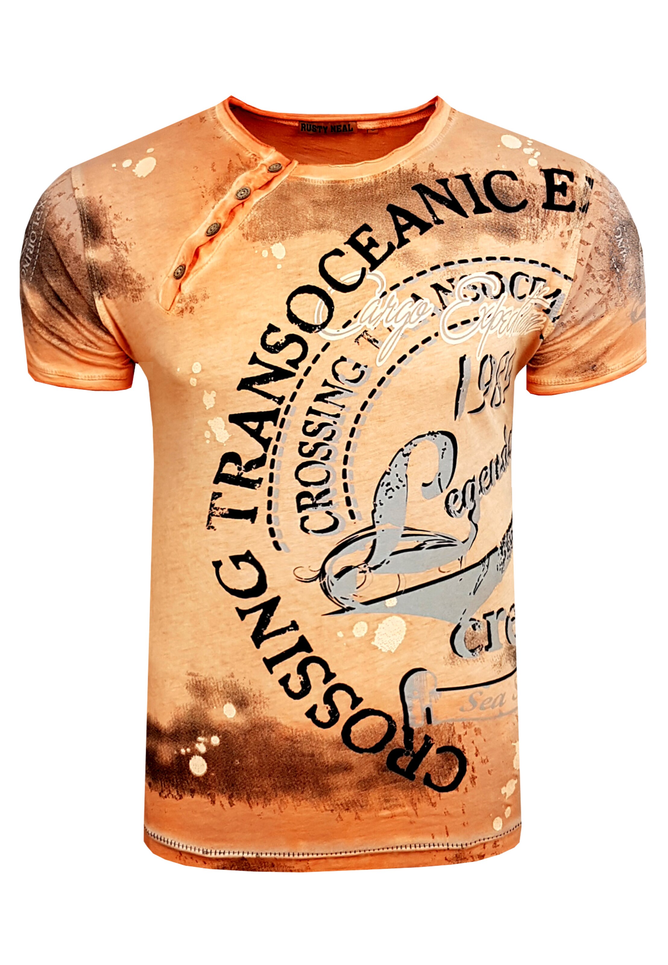 Rusty Neal Shirt in Orange: front