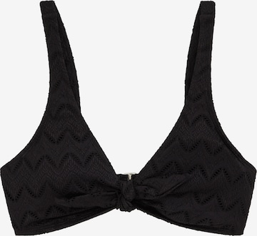 WE Fashion Kolmio Bikinitoppi värissä musta: etupuoli