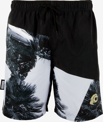 Guggen Mountain Board Shorts in Black: front