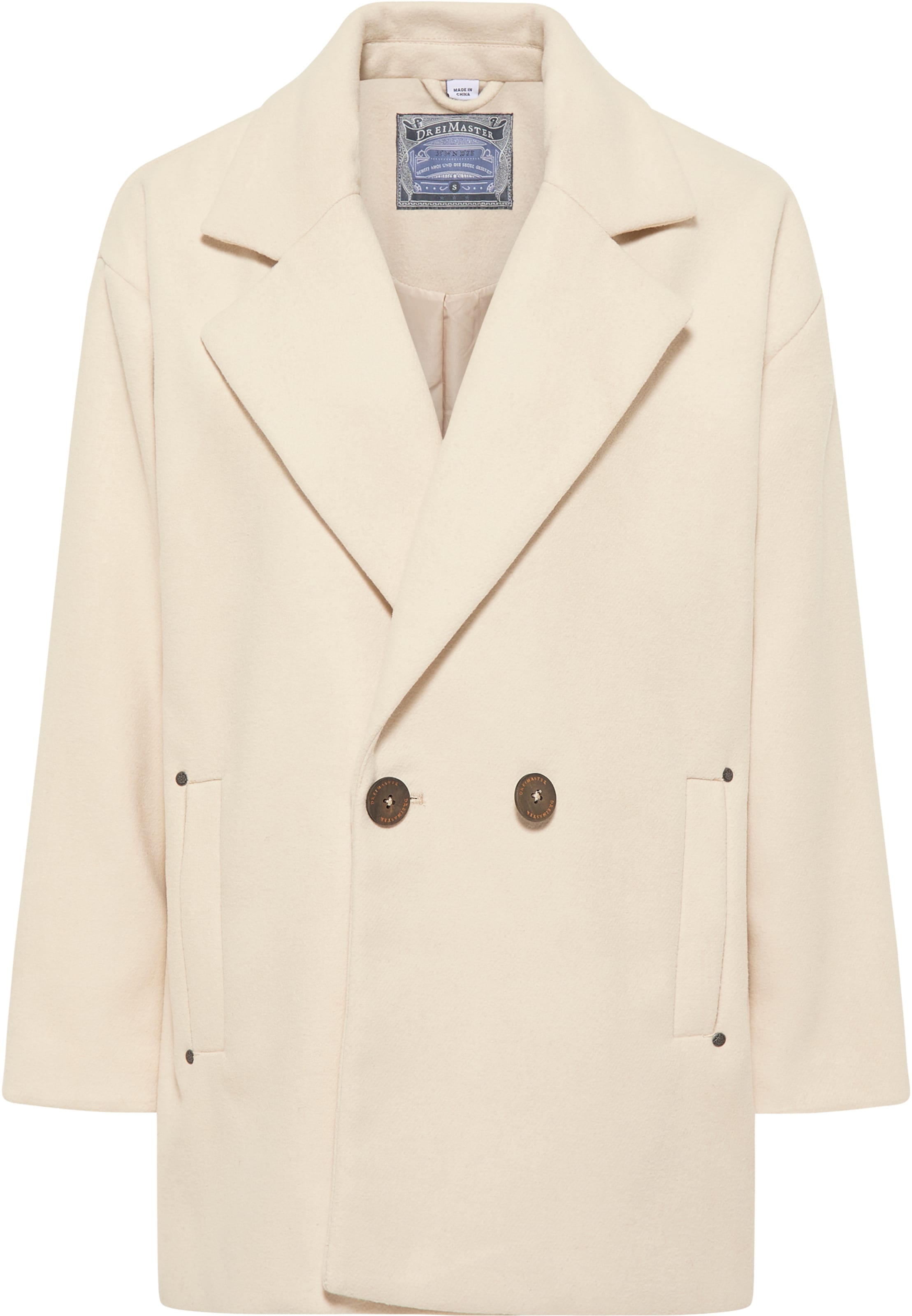 DreiMaster Vintage Prehoden plašč | bež barva: sprednja stran