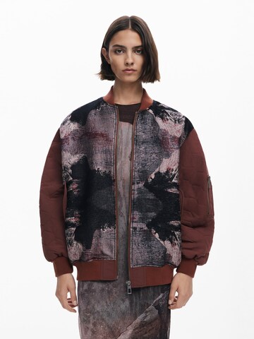 Veste mi-saison Desigual en marron : devant