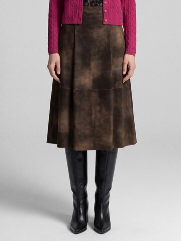 SPIETH & WENSKY Skirt 'Gwendolin' in Brown