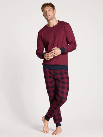CALIDA Long Pajamas in Red: front