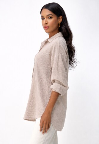 Chemisier Elara en beige