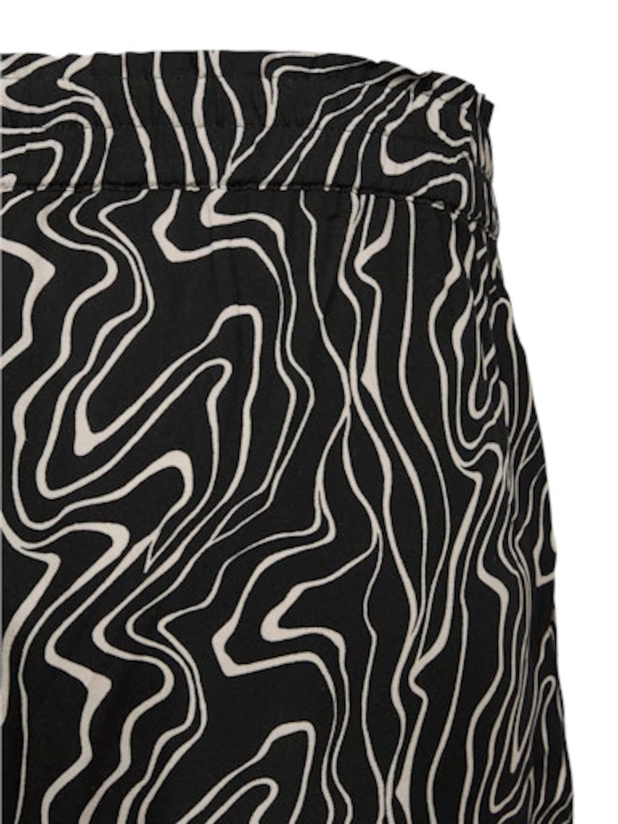 juoda Vero Moda Curve Laisvas Kelnės 'VMCEASY JOY'