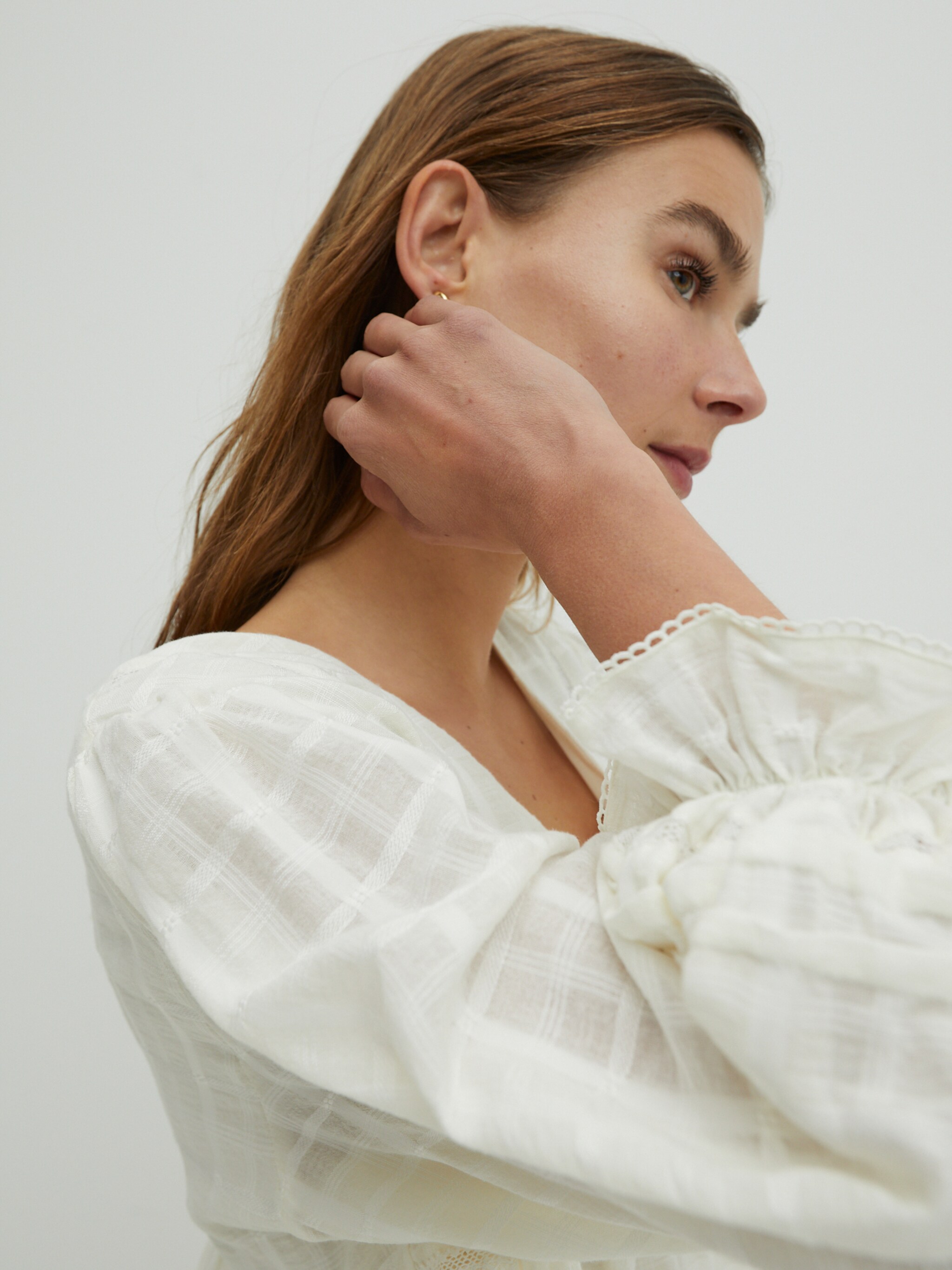 EDITED Producten Blouse 'Alyssa' Offwhite