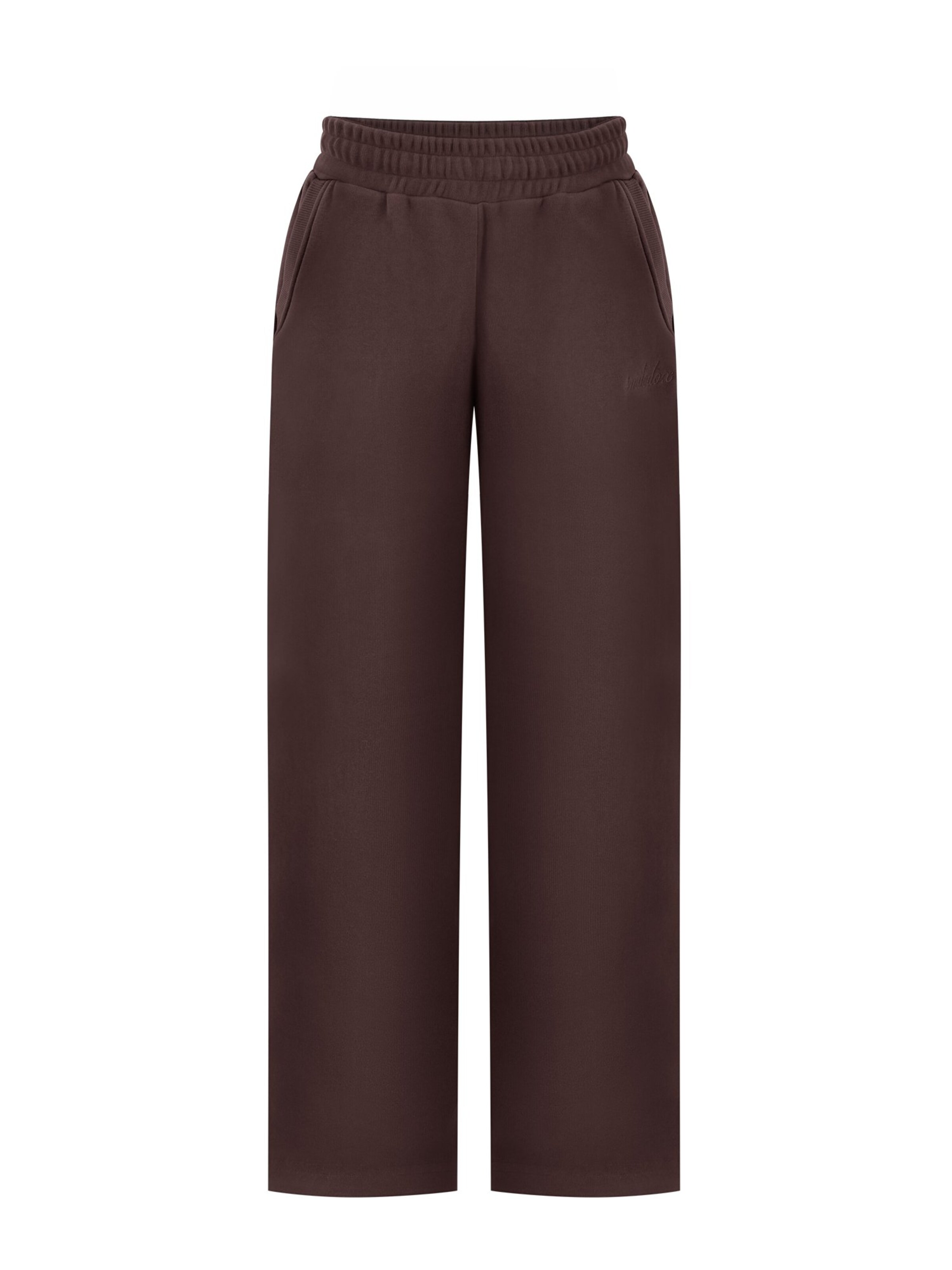 Smilodox Oversize Jogginghose Thalea in Braun: Vorderseite