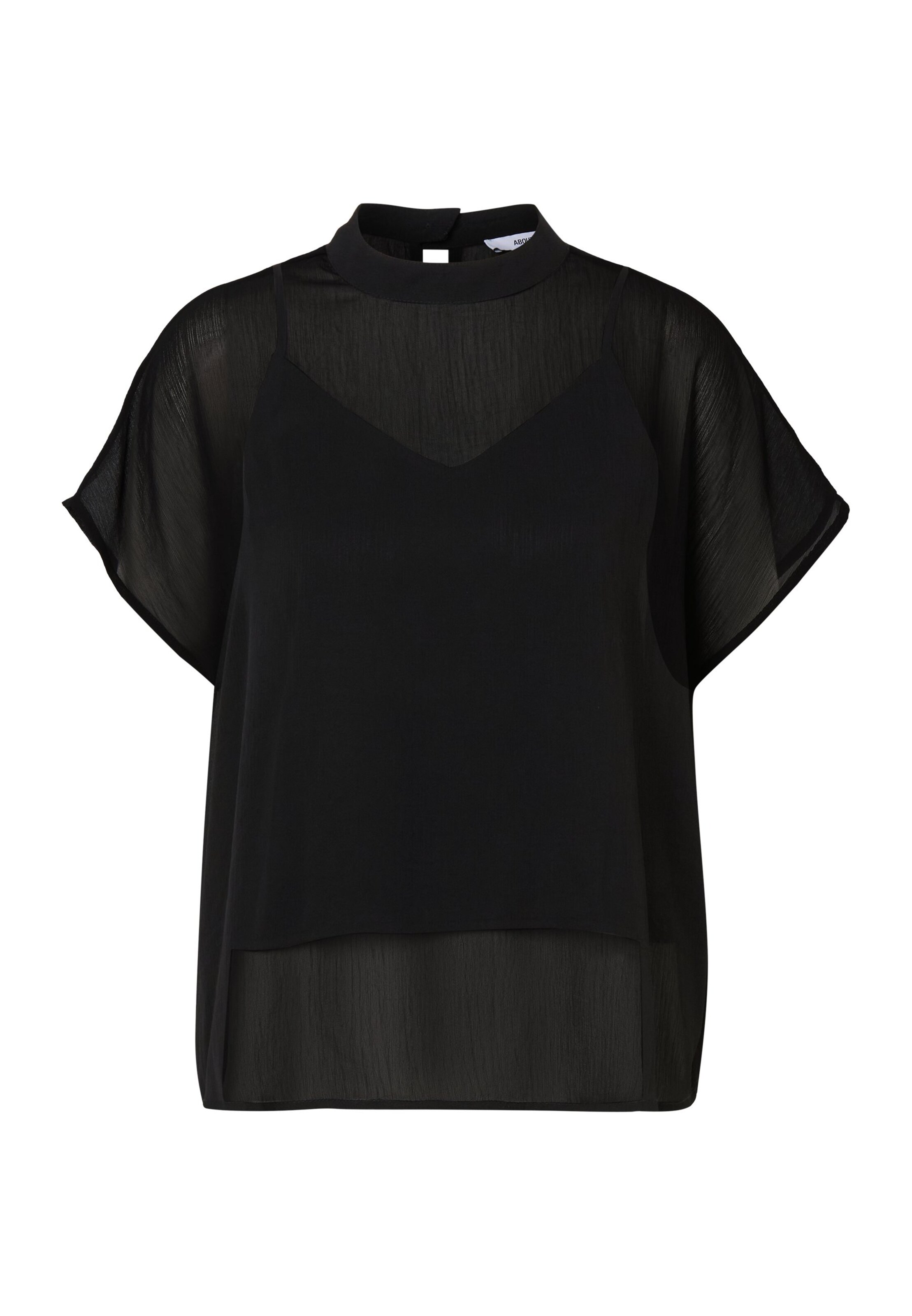 ABOUT YOU - Blusa 'Vivian' en negro: frente