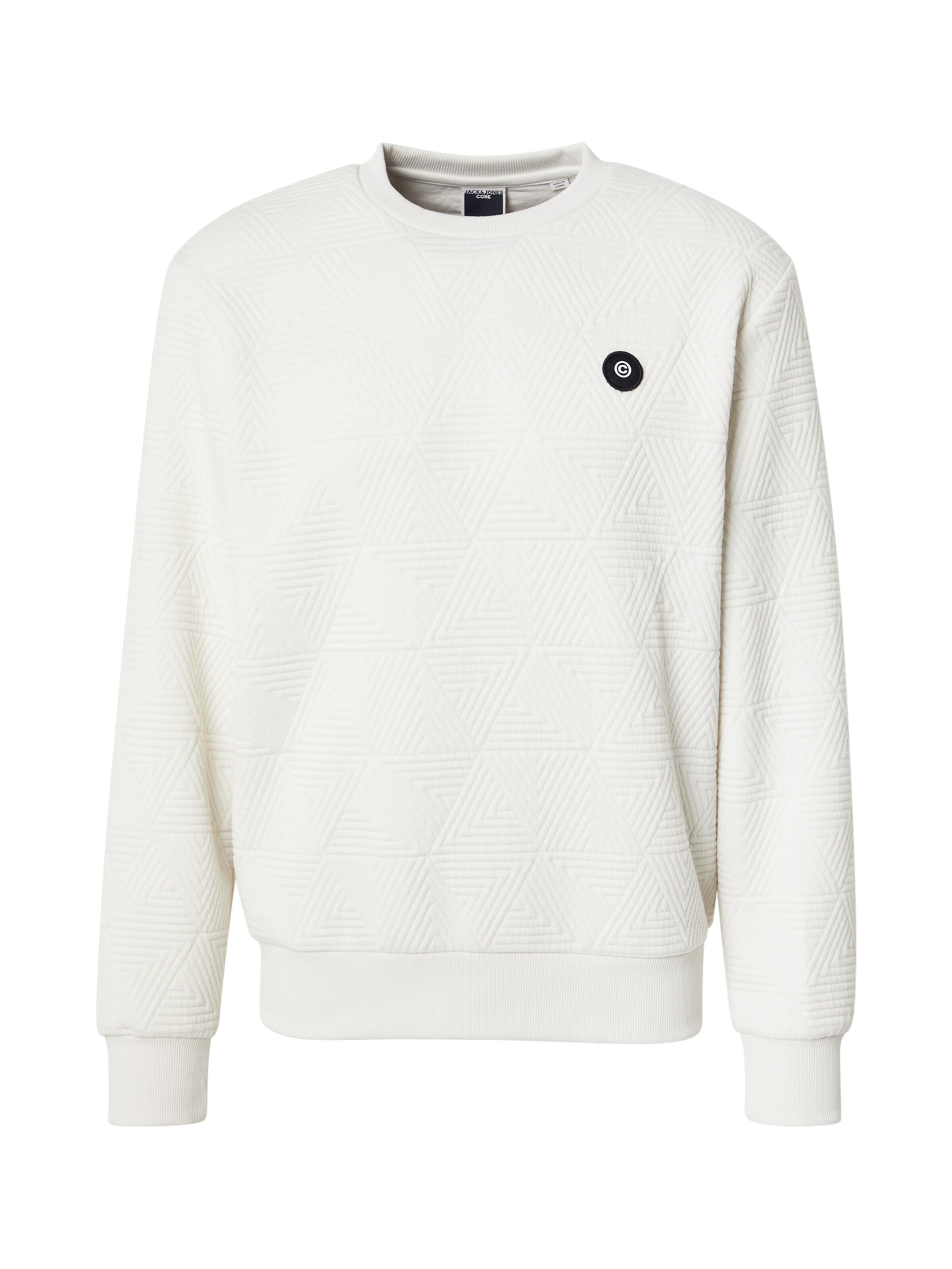 JACK & JONES Sweatshirt 'JCOGEO' in Beige: Vorderseite