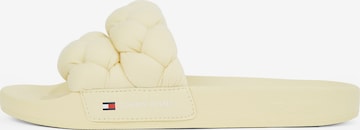 Tommy Jeans Klapki w kolorze beżowy: przód