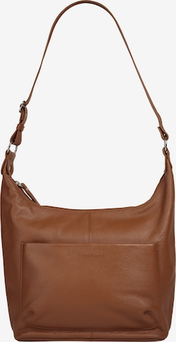 Sac bandoulière Bruno Banani en marron : devant