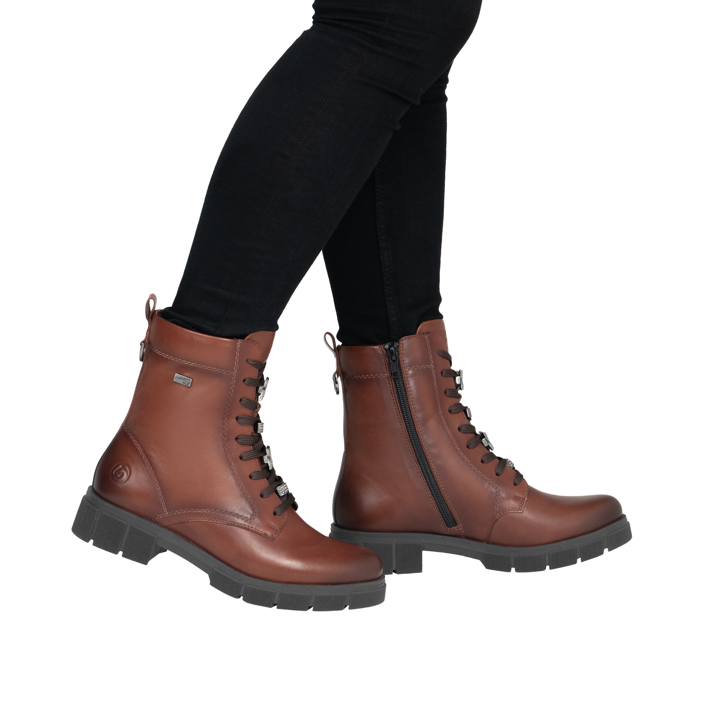 Bottines à lacets REMONTE en marron