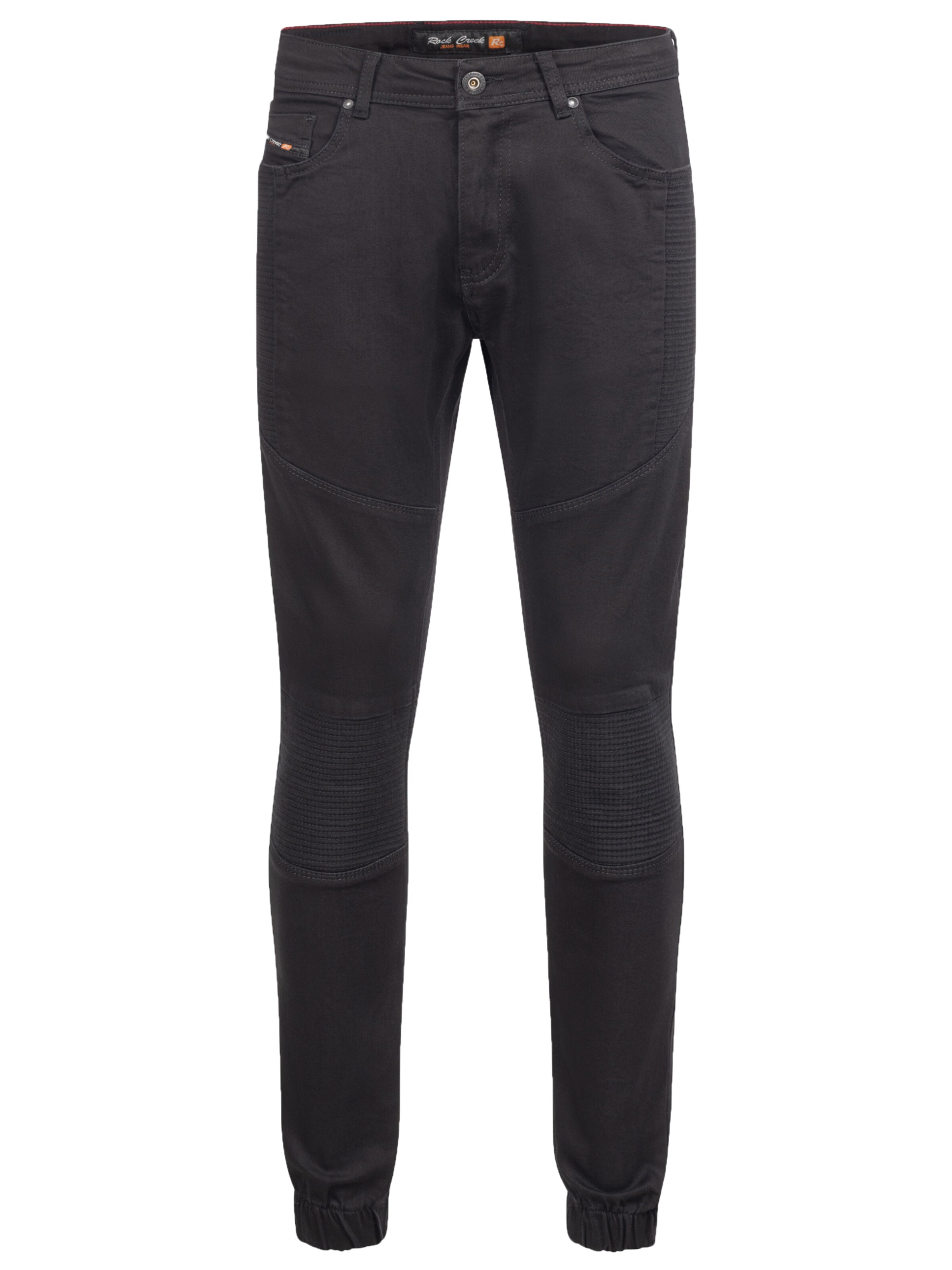 Rock Creek Tapered Jeans in Schwarz: Vorderseite