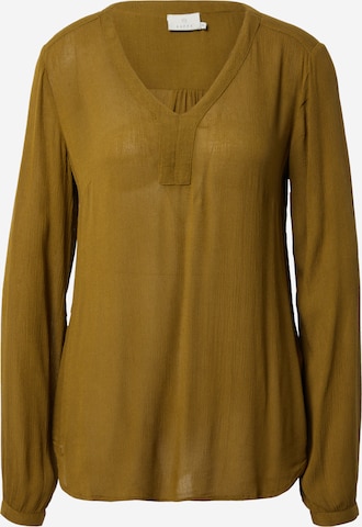 Kaffe - Blusa 'Amber' en verde: frente