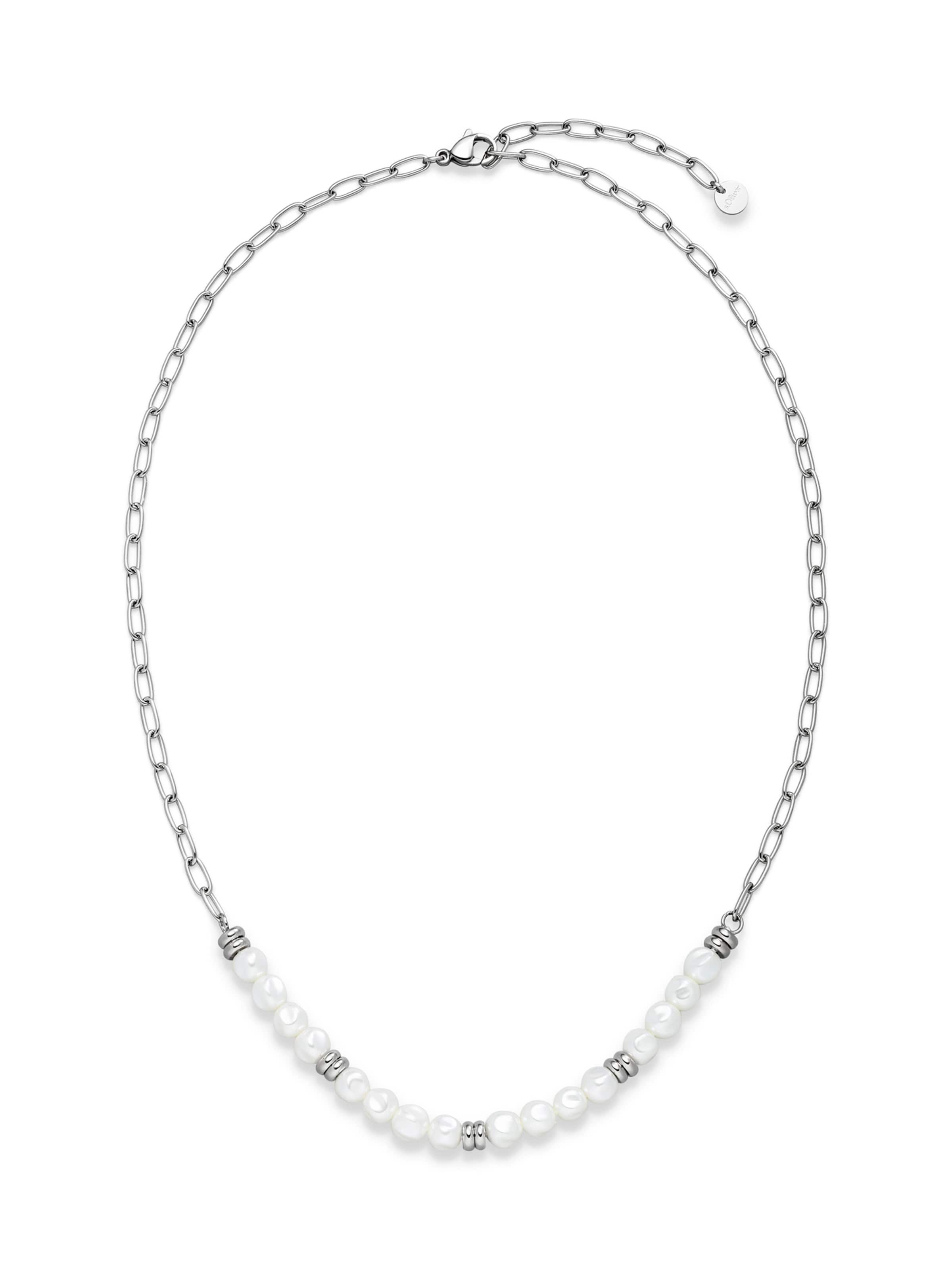 s.Oliver Necklace in Silver: front