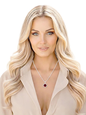 EXCLUSIVE EDITION Řetízek 'Saton adorned with Swarovski crystals' – červená: přední strana