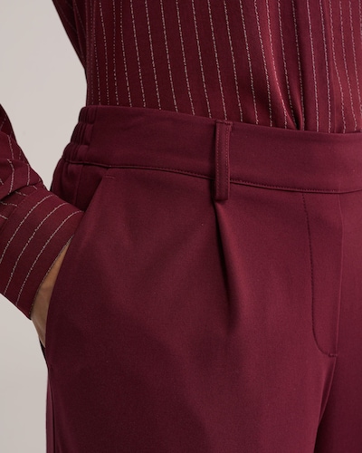 Pantaloni con pieghe WE Fashion di colore rosso vino, Visualizzazione prodotti
