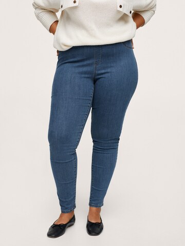 MANGO Skinny Jeans pajkice 'MASSHA' | modra barva: sprednja stran