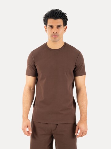 Smilodox Shirt 'Micah' in Brown: front