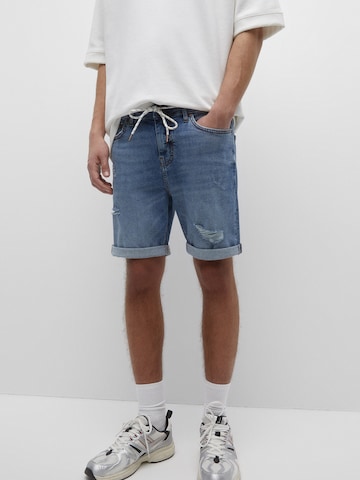 Pull&Bear Regular Shorts in Blau