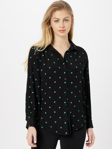 Oasis Blouse in Black: front