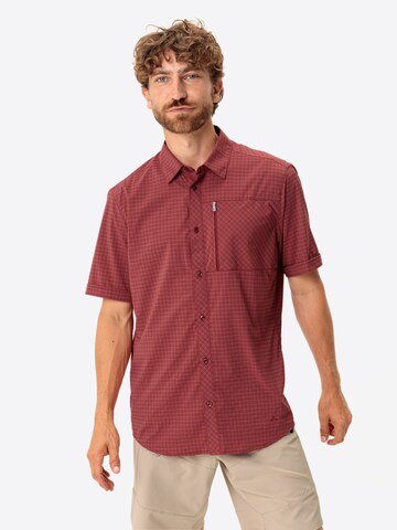 VAUDE Regular fit Functioneel overhemd 'Seiland IV' in Rood: voorkant