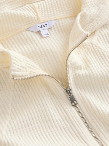 Next - Sudadera con cremallera en beige