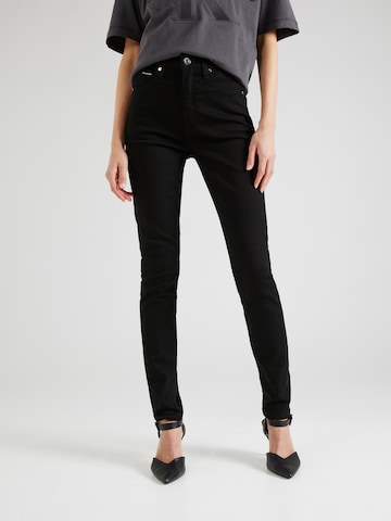 Calvin Klein Slimfit Jeans in Zwart: voorkant