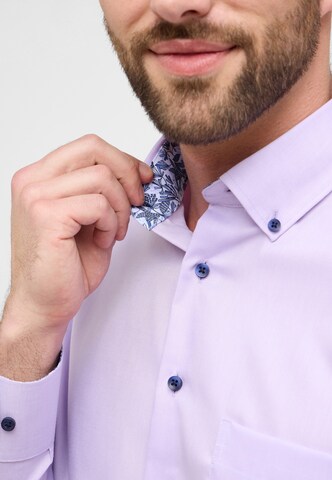 ETERNA Regular fit Button Up Shirt in Purple