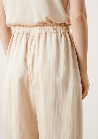 s.Oliver BLACK LABEL Wide leg Pants in Beige