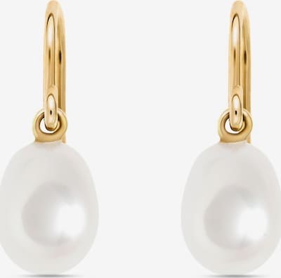 YAMŌKO Ohrringe in gold / perlweiß, Produktansicht