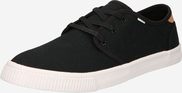 TOMS Platform trainers 'Carlo' in Black: front