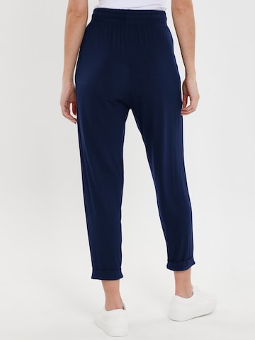 Regular Pantalon à plis 'Steph' Threadbare en bleu
