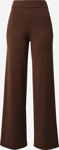 MSCH COPENHAGEN Wide leg Broek in Bruin: voorkant