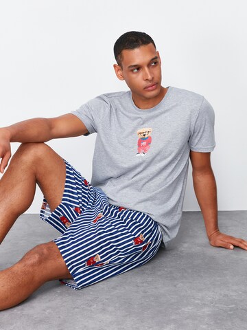 Trendyol Pyjama kurz in Grau