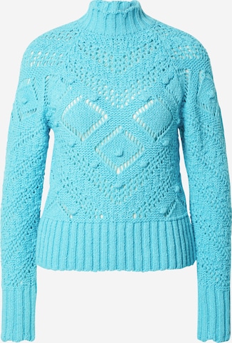 River Island Sweter 'POINTELLE BATWING' w kolorze niebieski: przód