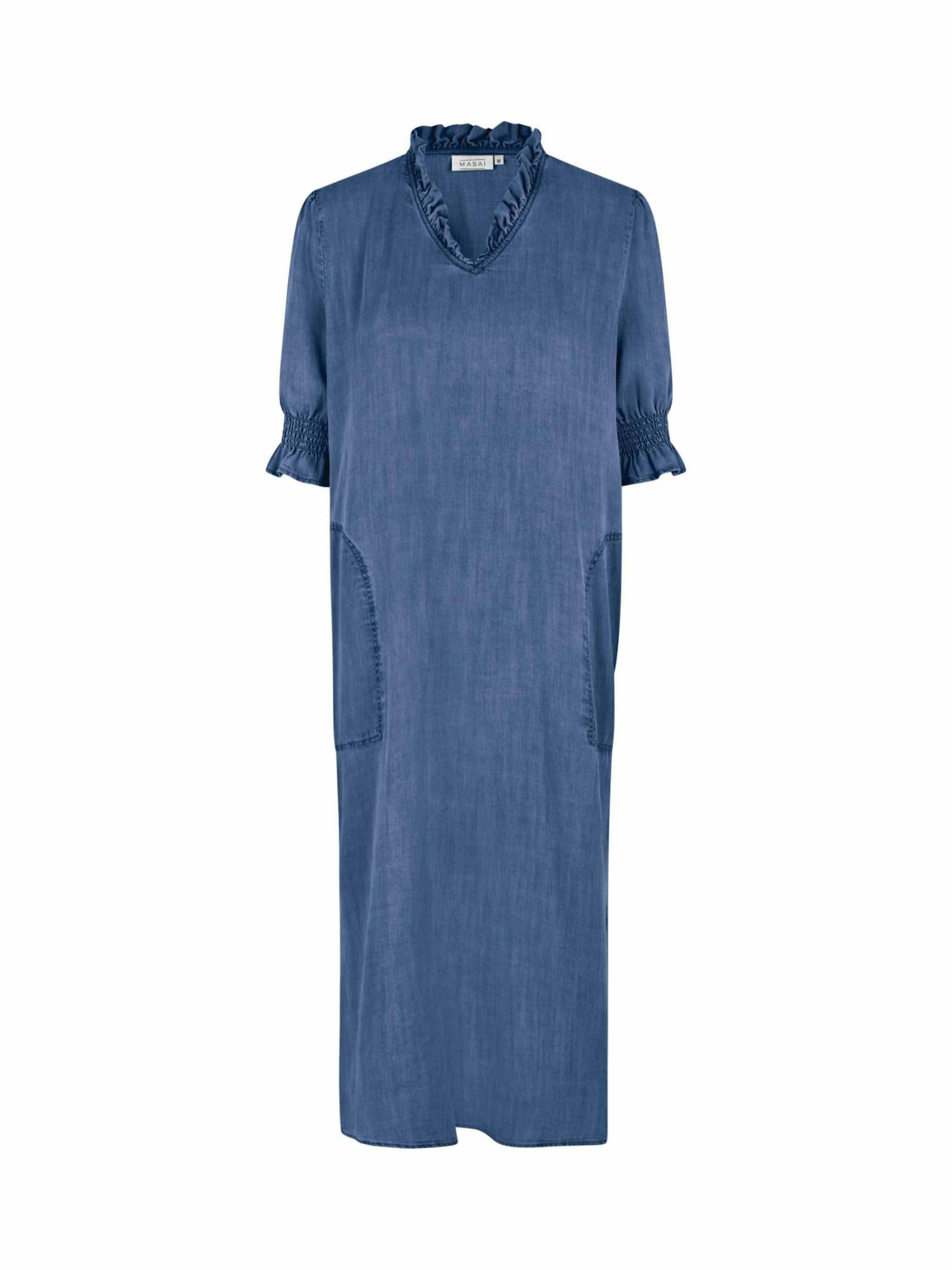 Masai Kjole 'Nydelana' i blå: forside