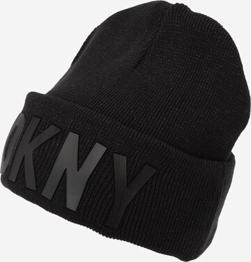 juoda DKNY Megzta kepurė 'Muetze'