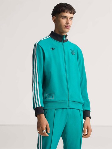 ADIDAS PERFORMANCE - Sudadera con cremallera deportiva 'Liverpool FC' en verde: frente