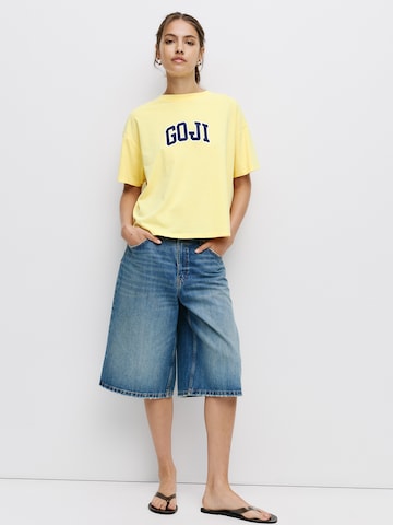 Pull&Bear Póló - sárga: elől