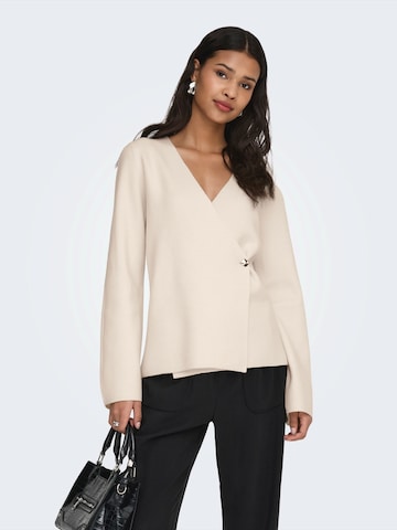 JDY Вязаная кофта 'JDYPrime' в Бежевый: спереди