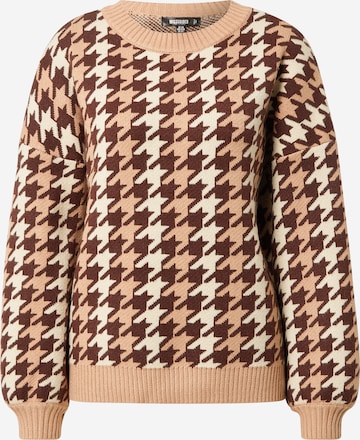 Missguided Sweater in Brown: front