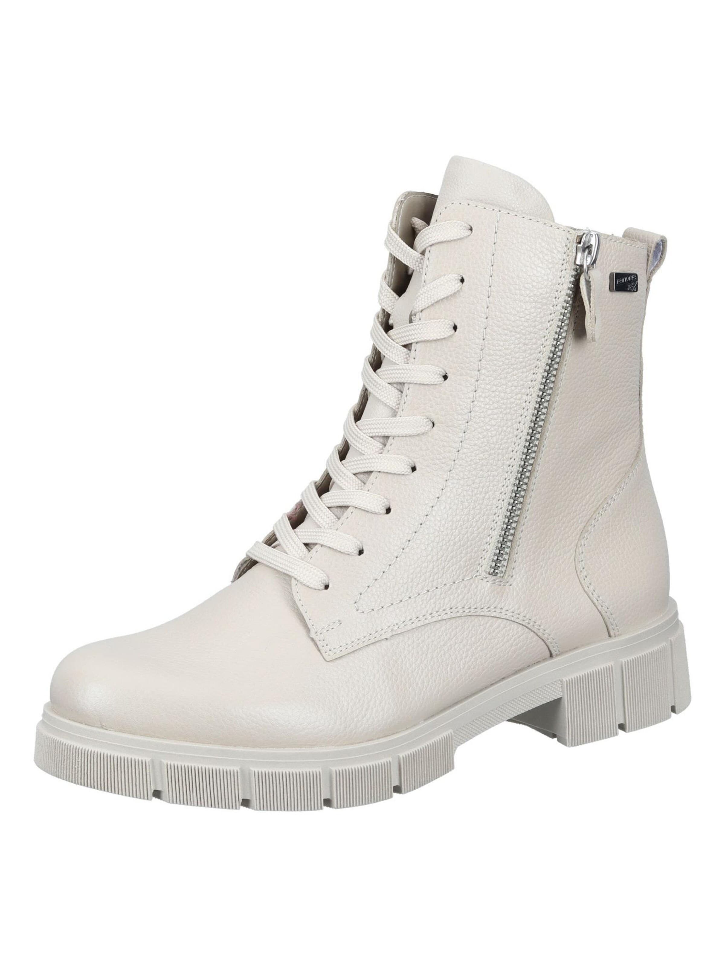 REMONTE Veterlaarsjes in Beige: voorkant