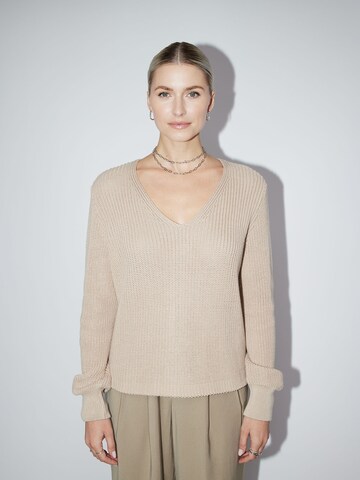 LeGer by Lena Gercke Pullover 'Ella' in Beige: predná strana