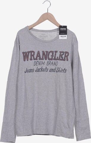 WRANGLER Langarmshirt M in Grau: predná strana