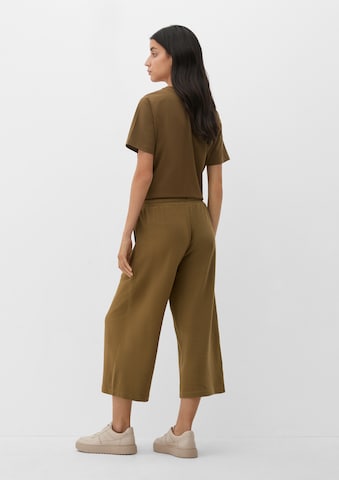 Wide Leg Pantalon s.Oliver en vert